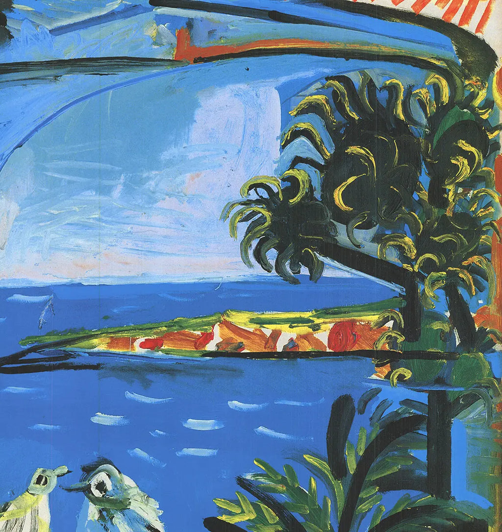 Original Pablo Picasso The Pigeons 1995 offset lithograph art poster featuring pigeons, by renowned artist Pablo Picasso.