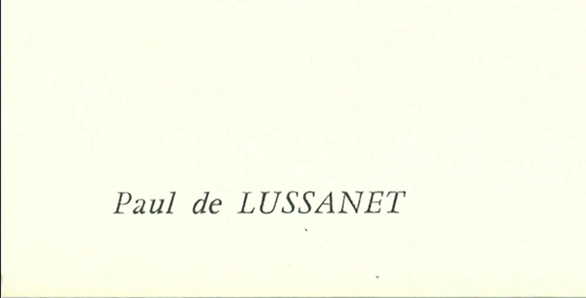 Paul de Lussanet turquoise and black 1967 original lithograph art print showing abstract geometric shapes and bold lines.