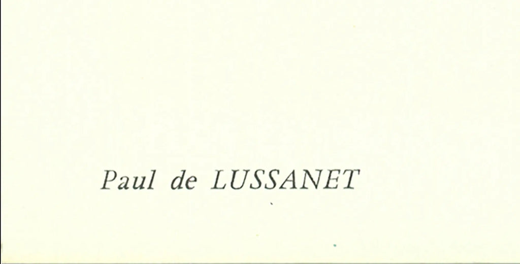 Paul de Lussanet turquoise and black 1967 original lithograph art print featuring abstract geometric designs.