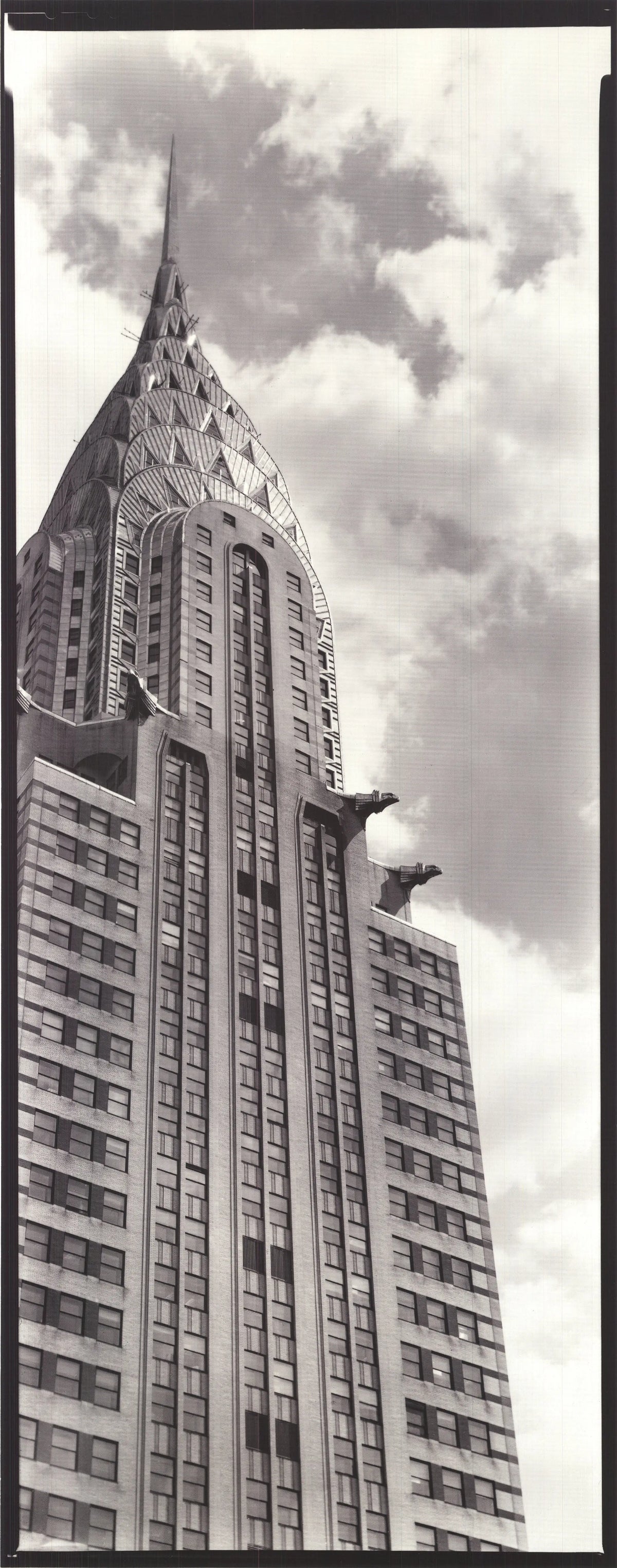Paula Barr Chrysler Building 1998 New York Cityscape art poster featuring NYC skyline and detailed architectural design