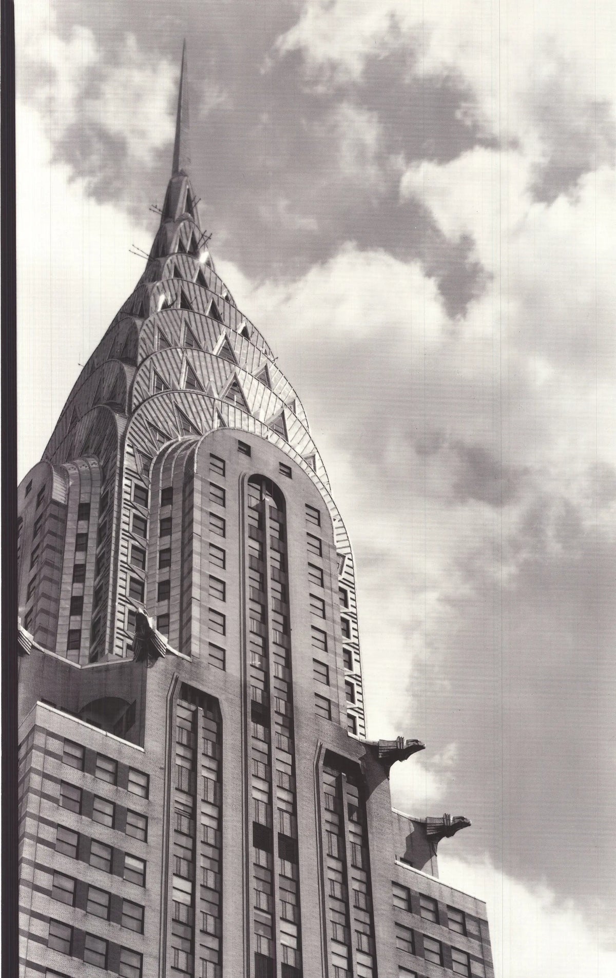 Paula Barr Chrysler Building 1998 New York Cityscape art poster featuring the skyscraper and city skyline.