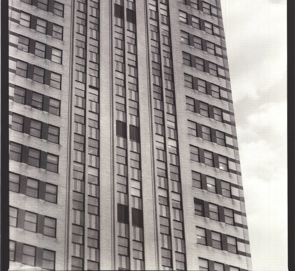Paula Barr Chrysler Building 1998 New York Cityscape art poster, featuring a detailed NYC skyline with skyscraper.