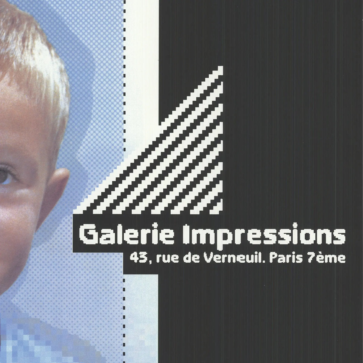 Original Philippe Apeloig Expo 91 Galerie lithograph, featuring abstract artwork from the 1991 exhibition.