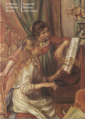 Large Pierre-Auguste Renoir Jeunes Filles Au Piano exhibition poster featuring a colorful painting of young girls playing piano.