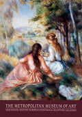 Offset lithograph poster of Pierre-Auguste Renoir's The Meadow, 1981 exhibition, showcasing vibrant impressionist artwork.
