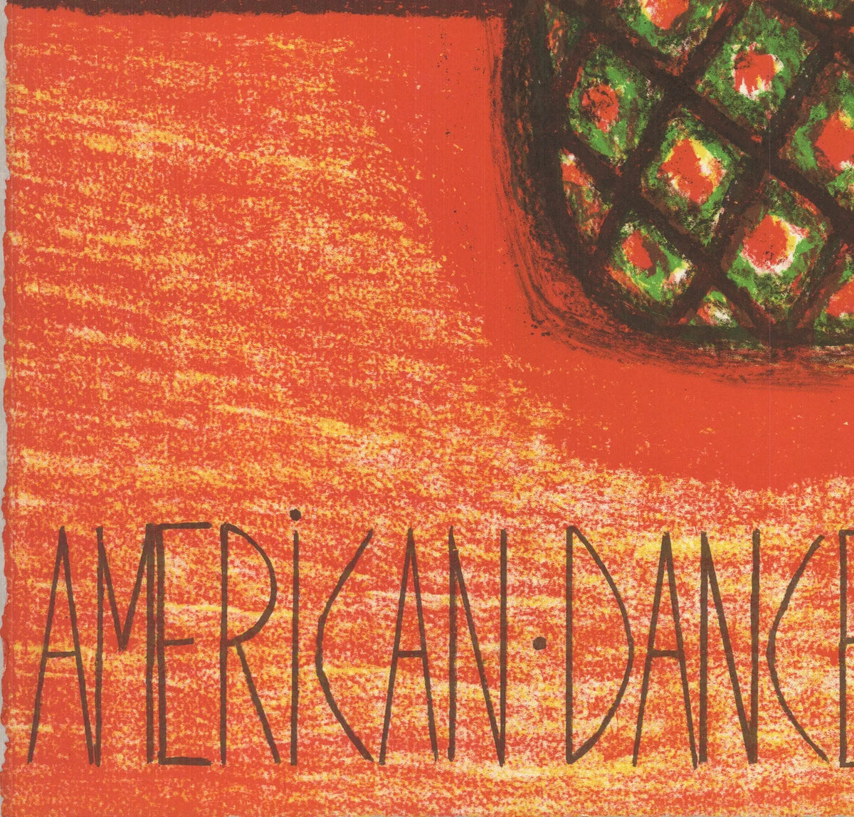Signed Rafael Ferrer American Dance Festival 1991 limited edition serigraph artwork with vibrant abstract design and signature detail.
