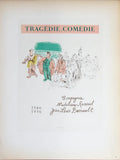 Raoul Dufy Tragedie Comedie 1959 original Mourlot lithograph art poster, colorful abstract design, detailed lithograph print.