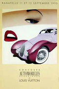 Authentic Razzia Louis Vuitton Bagatelle 1993 signed serigraph art poster featuring detailed design and vibrant colors.