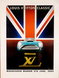 Original hand-signed Razzia Louis Vuitton Classic 2004 Waddesdon poster featuring vibrant artwork and signature detail.