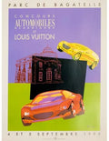 Original Razzia Louis Vuitton Bagatelle 1999 hand-signed serigraph poster displayed in vibrant colors and detailed design.