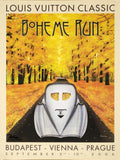 Louis Vuitton Classic Boheme Run 2006 signed serigraph poster by Razzia, featuring vibrant artistic design and bold colors.