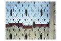 Large Rene Magritte Golconde 2013 authorized offset lithograph art print, featuring surrealist design and distinctive Magritte style.