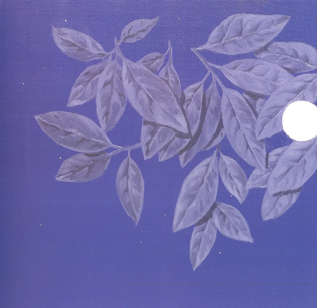 Rene Magritte La Page Blanche 1998 authorized offset lithograph poster showing surreal artwork with a white page and mysterious objects.