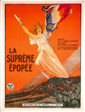 Original 1919 La Suprême Épopée French film poster by René Pichon, featuring vintage artwork and classic cinematic design.
