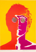 Original 1967 John Lennon Beatles pop art poster by Richard Avedon, featuring a vibrant portrait of John Lennon.