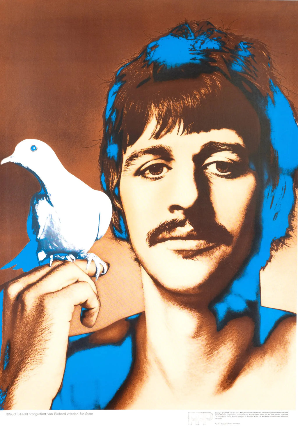Set of five Richard Avedon Beatles 1967 pop art posters showcasing band images in vibrant style.