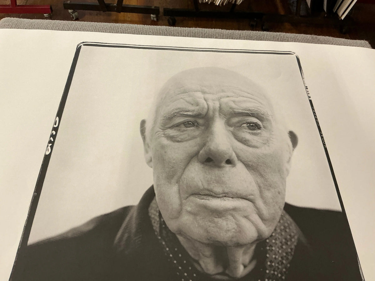Richard Avedon 16th New York Film Festival 1978 exhibition poster showcasing a black-and-white portrait photograph by Richard Avedon.