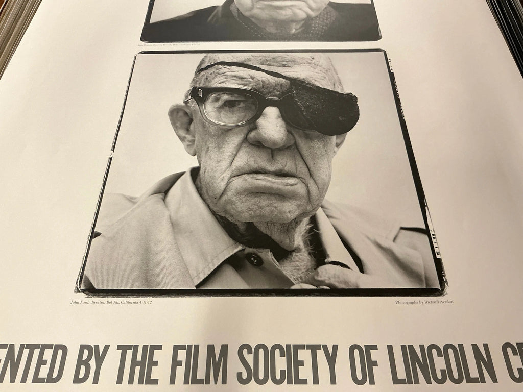 Richard Avedon 16th New York Film Festival 1978 exhibition poster featuring a black-and-white portrait by the renowned photographer.