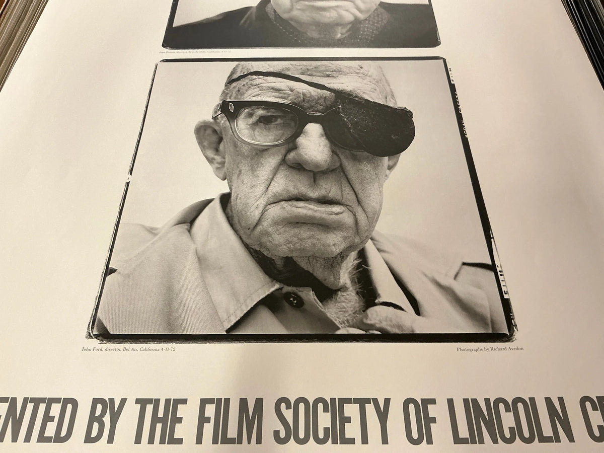 Richard Avedon 16th New York Film Festival 1978 exhibition poster featuring a black-and-white portrait by the renowned photographer.