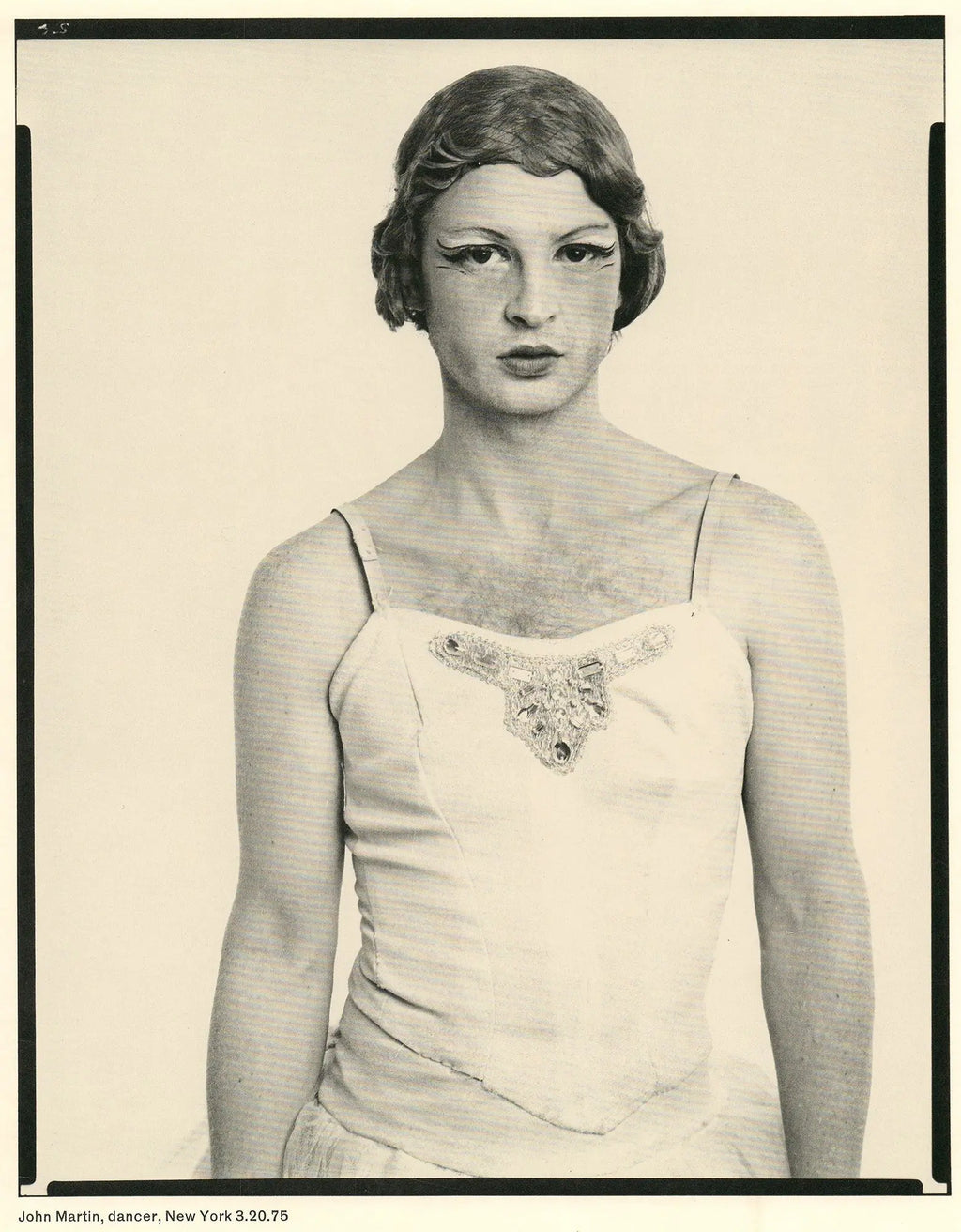 Richard Avedon Marlborough 1975 original exhibition offset lithograph poster, showcasing black-and-white photographic art.
