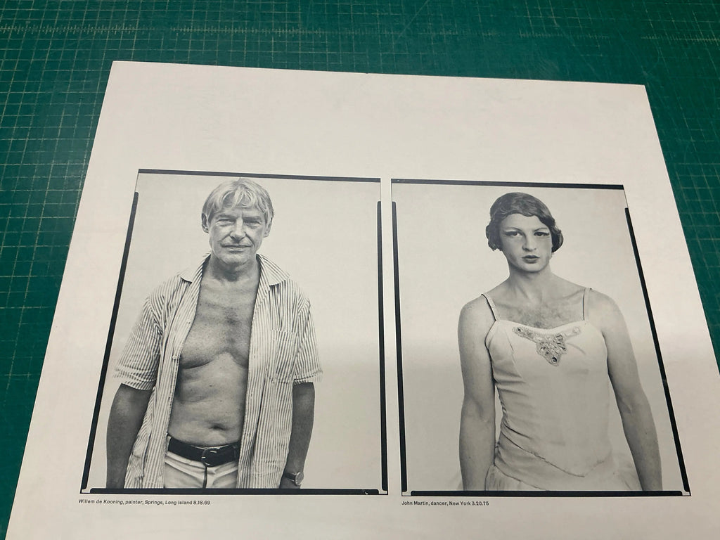 Richard Avedon Marlborough 1975 original exhibition offset lithograph poster, featuring photographic artwork by Richard Avedon.