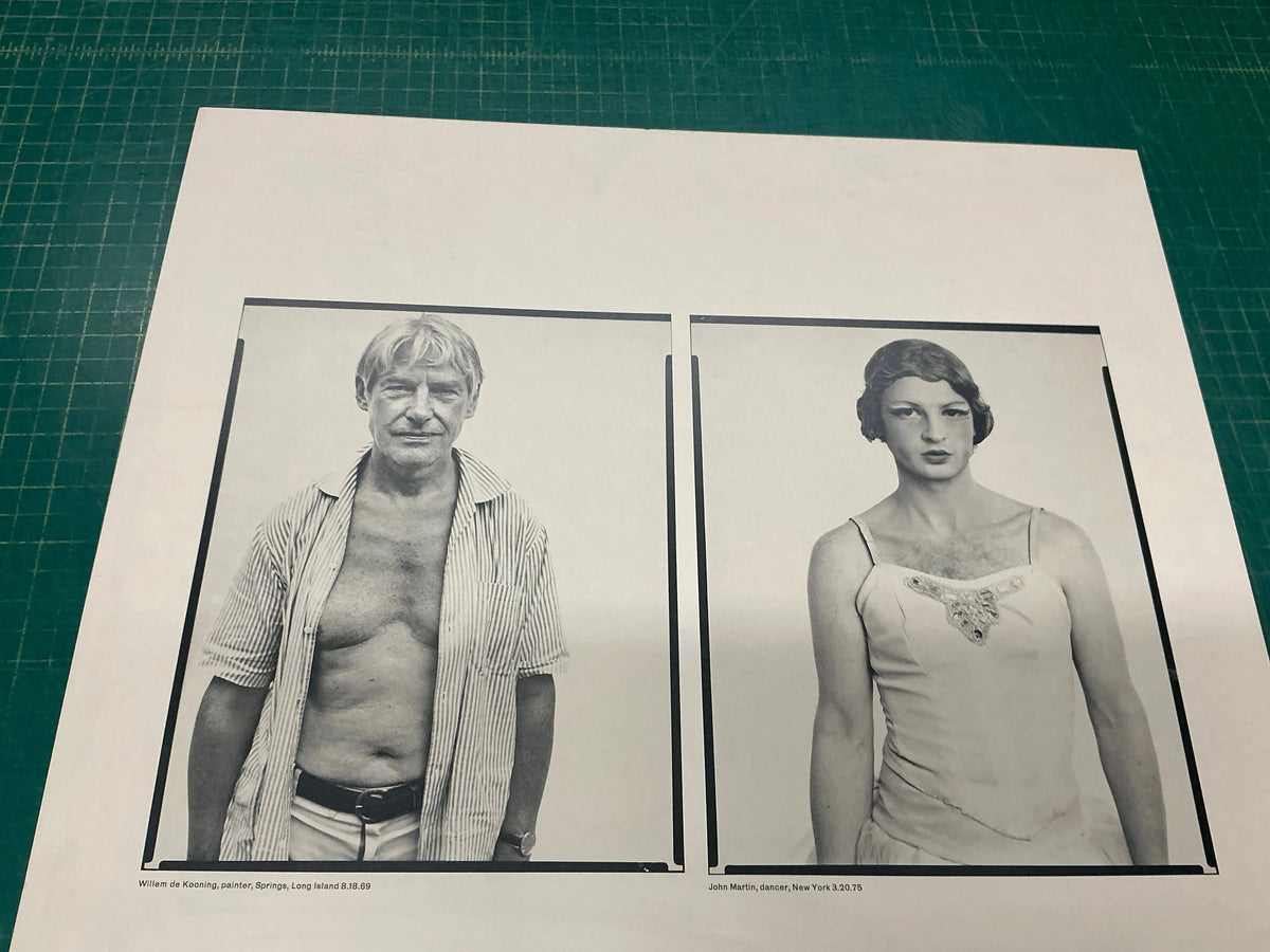 Richard Avedon Marlborough 1975 original exhibition offset lithograph poster, featuring photographic artwork by Richard Avedon.