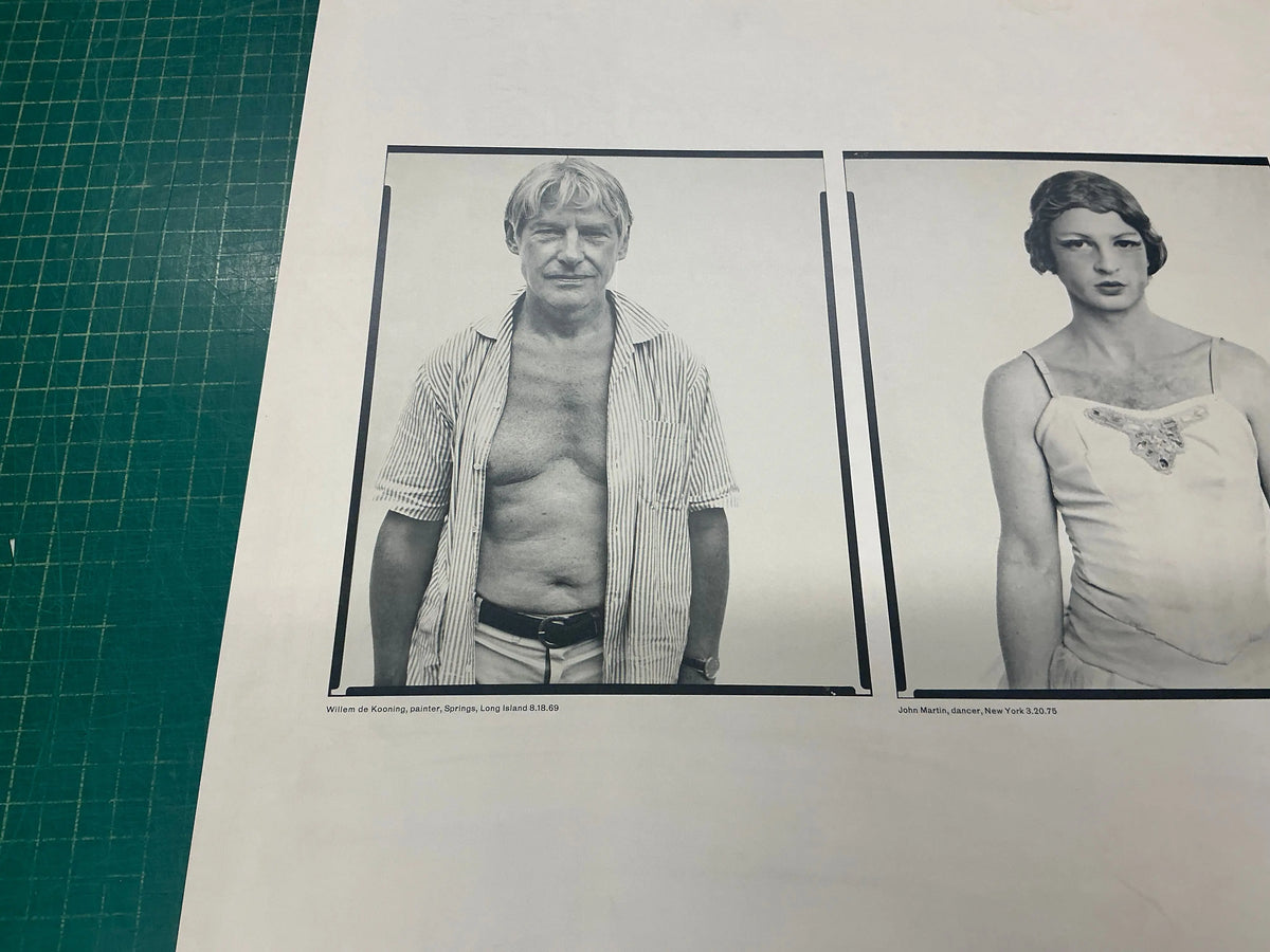 Richard Avedon Marlborough 1975 original exhibition offset lithograph poster featuring a striking portrait by the renowned photographer.
