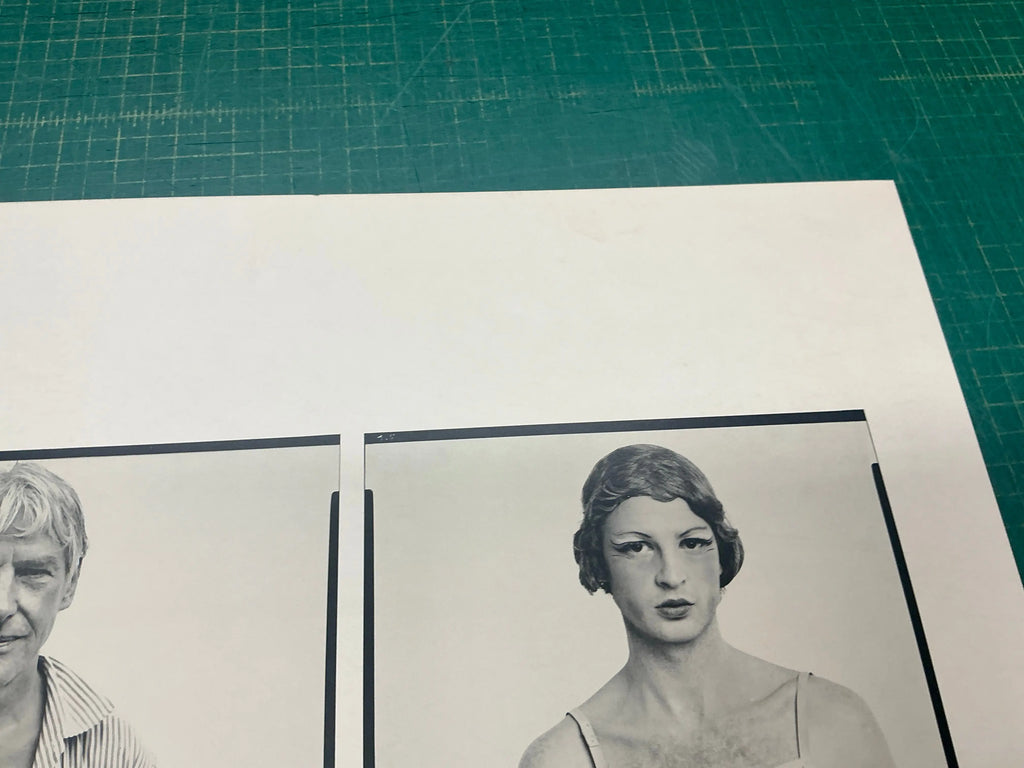 Richard Avedon Marlborough 1975 original exhibition offset lithograph poster, featuring black-and-white photographic art.