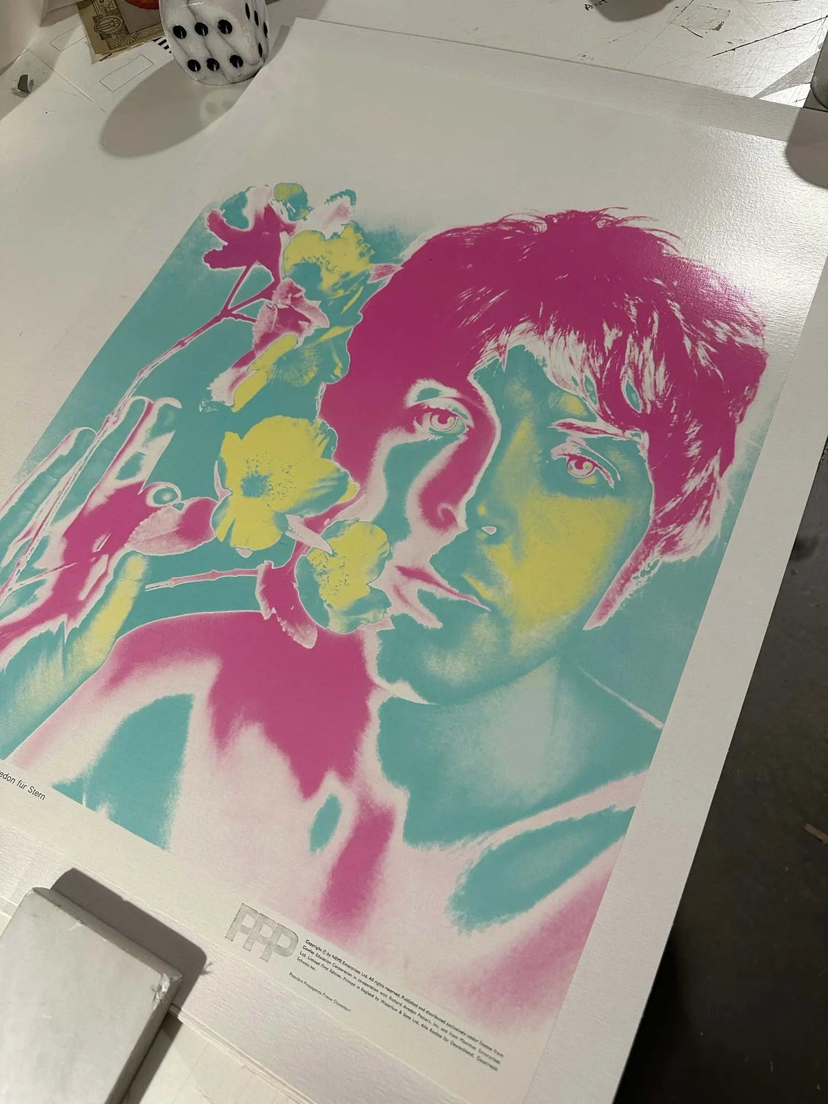Set of four Richard Avedon Beatles pop art posters from 1967 featuring images, produced for Stern Magazine.