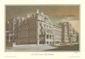 Richard Haas signed lithograph of the Old Executive Office Building, showcasing detailed 1985 architectural illustration.