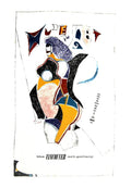 Vintage Richard Lindner 1964 Vancouver Art Gallery lithograph exhibition poster showing bold abstract artwork.