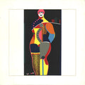 Original Richard Lindner Fun City serigraph print from Multiples 1968, vibrant abstract artwork on paper.