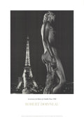 Robert Doisneau lithograph art poster of La Terrasse du Palais de Chaillot in Paris, depicting a scenic outdoor terrace scene.