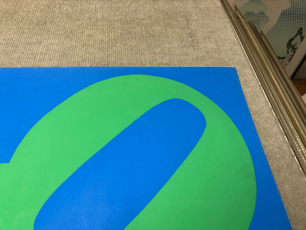 Vintage Robert Indiana LOVE-Stable 1971 serigraph art poster featuring bold, colorful lettering and design.