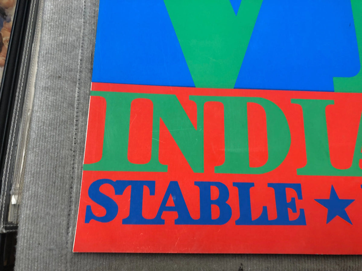 Vintage Robert Indiana LOVE-Stable 1971 serigraph art poster featuring bold, colorful typography and original artwork.