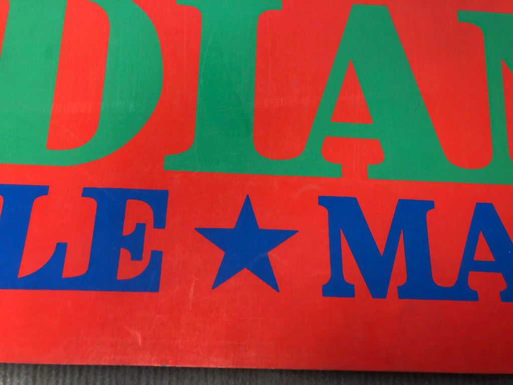 Vintage Robert Indiana LOVE-Stable 1971 serigraph art poster featuring bold, colorful graphic design and lettering.
