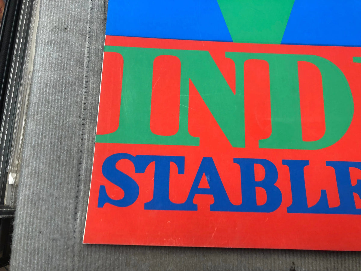 Vintage Robert Indiana LOVE-Stable 1971 serigraph art poster featuring bold, colorful lettering and classic design.