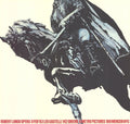 Robert Longo 1983 lithograph poster from Leo Castelli Gallery exhibition, featuring bold black and white abstract art.