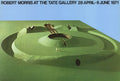 Robert Morris Observatory Earthwork 1971 Tate Gallery exhibition poster featuring abstract earthwork artwork by Robert Morris.