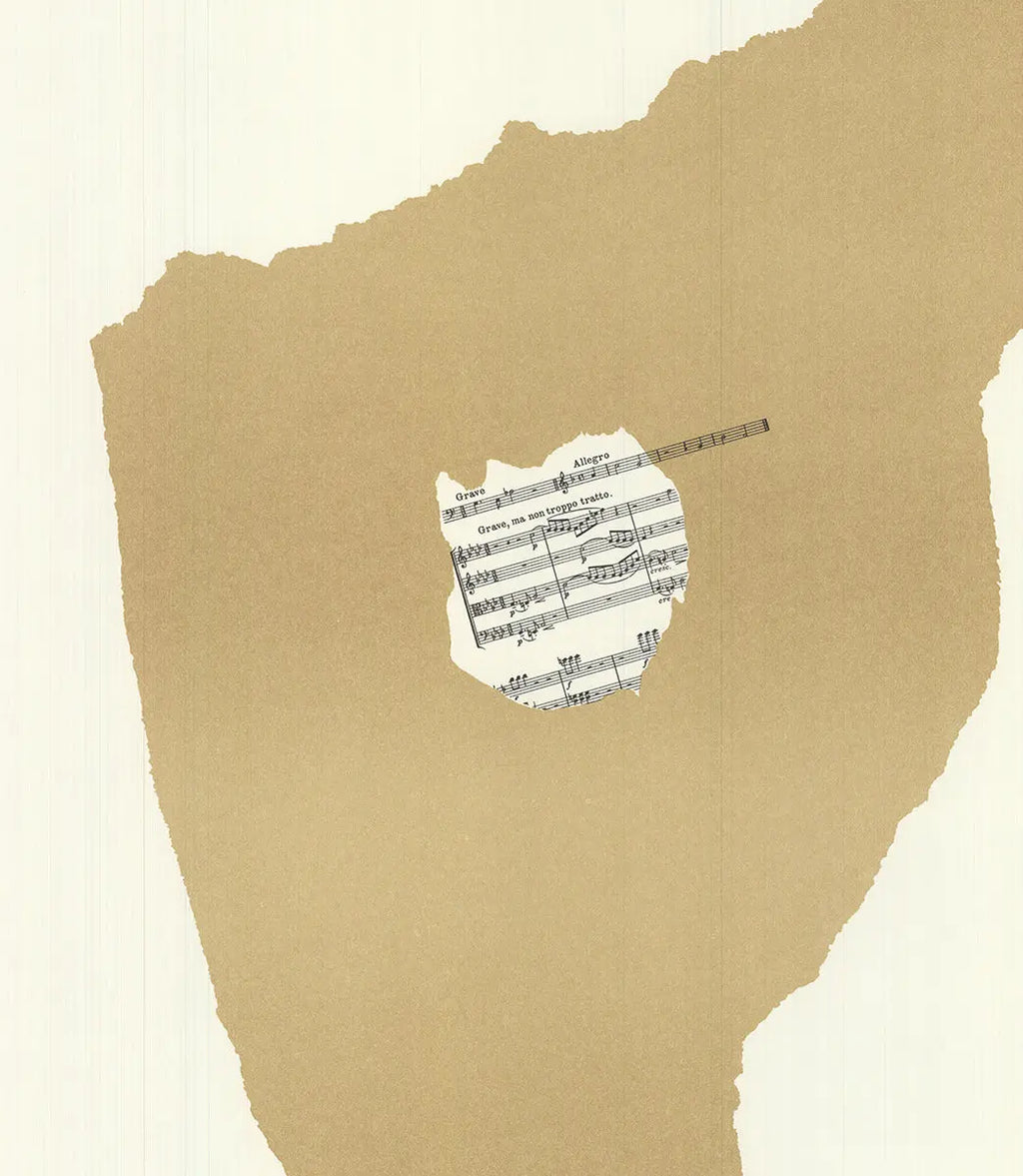 Original Robert Motherwell lithograph poster of the Juilliard School dedication at Lincoln Center, 1969, featuring abstract art and bold colors.