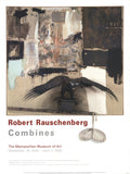 Offset lithograph poster of Robert Rauschenberg's Canyon 2005 exhibition at the Metropolitan Museum, featuring abstract artwork.