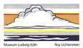 Roy Lichtenstein Cloud and Sea 1989 serigraph exhibition art poster featuring bold pop art clouds and ocean scene by Roy Lichtenstein.
