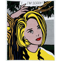 Limited edition Roy Lichtenstein art print titled "I... I'm Sorry" featuring bold comic-style imagery and vibrant colors.
