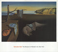 Salvador Dali The Persistence of Memory 2004 MoMA exhibition poster featuring melting clocks and surreal landscape artwork.