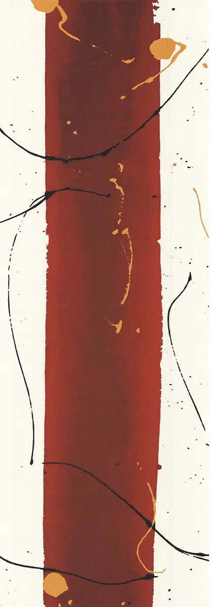 Sam Francis Untitled 1984 abstract expressionist serigraph print poster showcasing vibrant colors and dynamic brushstrokes.