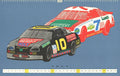 Original Seymour Chwast Cars VIII 1996 offset lithograph art poster featuring vibrant automotive illustrations.