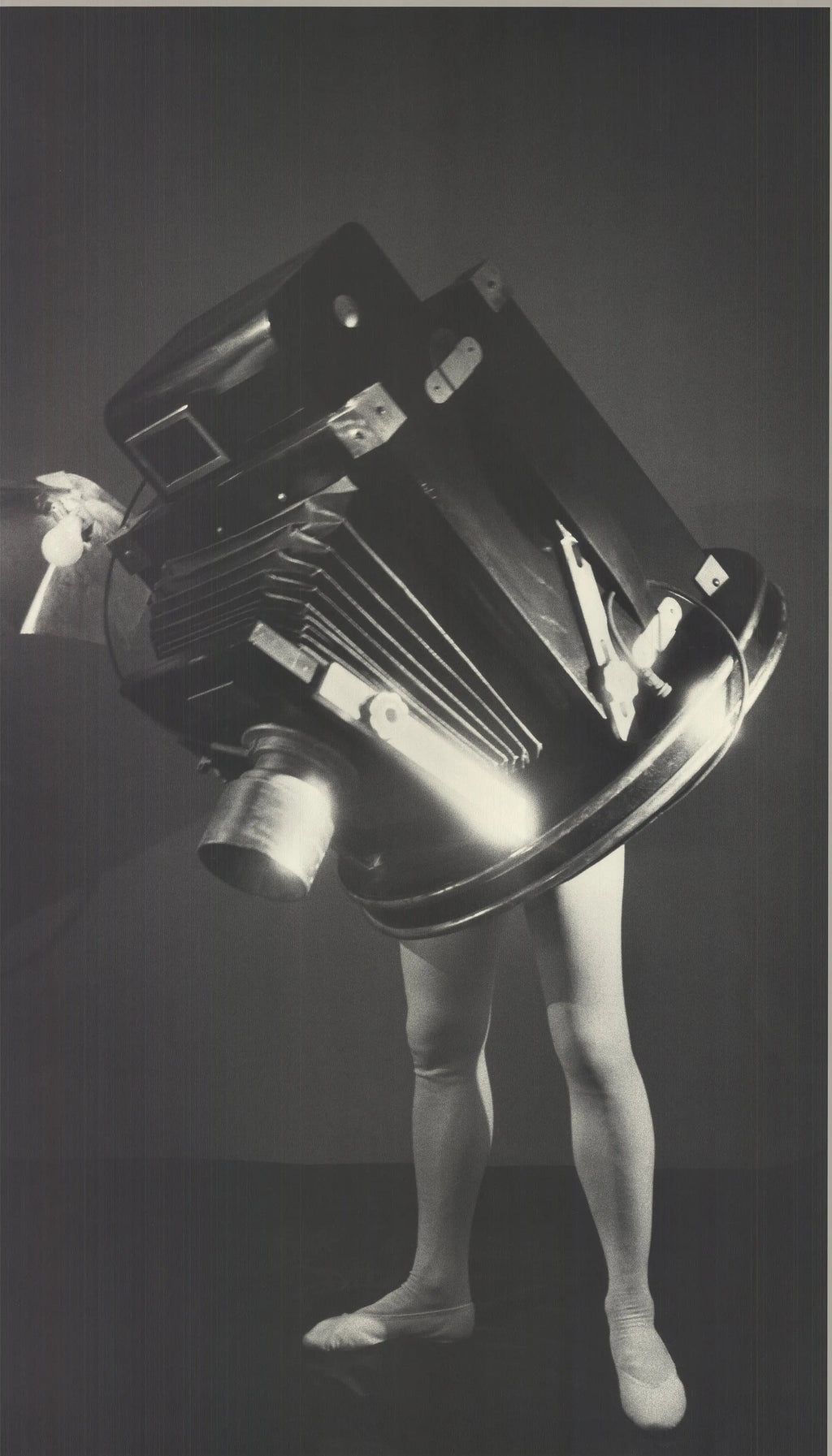 Laurie Simmons Walking Camera Jimmy the Camera 1989 exhibition poster featuring a vintage camera illustration by Laurie Simmons.