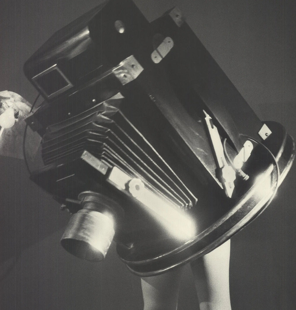 Laurie Simmons Walking Camera Jimmy the Camera 1989 exhibition poster featuring photographic artwork of a camera and a figure.