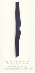 Stephen Intermezzo Abstract Expressions 1987 sculpture exhibition art poster showcasing modern abstract artwork.