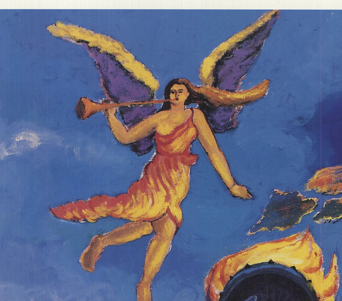T.F. Chen Salute to Liberty 1986 Statue Centennial offset lithograph poster showing a patriotic scene with the Statue of Liberty.